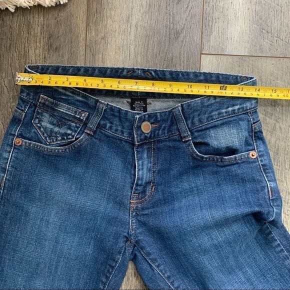 Calvin Klein Mid Rise Cropped Jeans Buttons Size 4 - Picture 7 of 10